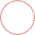 Christmas PNG Candy Cane Spearmint Round Border Frame
