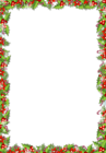 Christmas PNG Frame with Mistletoes