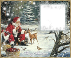 Christmas PNG Photo Frame with Santa