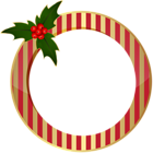 Christmas Round Frame PNG Clip Art