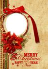 Christmas Vintage Style PNG Photo Frame