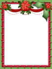 Green and Red Christmas PNG Photo Frame