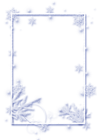 Large Winter Transparent Christmas Ice Photo Frame