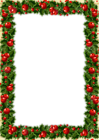 Transparent Christmas Photo Frame with Mistletoe