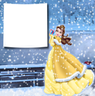Transparent Christmas Winter Princess Bella PNG Photo Frame
