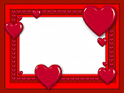 Vday Red Heart Frame