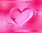 Pink Valentine Heart Wallpaper