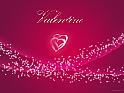 Valentine Pink Heart Wallpaper