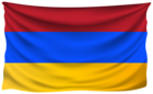 Armenia Wrinkled Flag