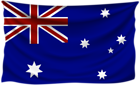 Australia Wrinkled Flag