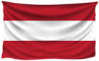 Austria Wrinkled Flag