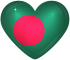 Bangladesh Large Heart Flag