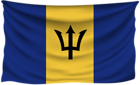 Barbados Wrinkled Flag