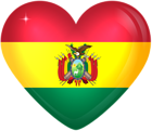 Bolivia Large Heart Flag