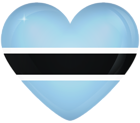 Botswana Large Heart Flag