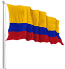 Colombia Waving Flag PNG Image