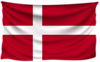 Denmark Wrinkled Flag