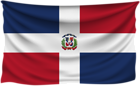 Dominican Republic Wrinkled Flag