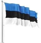 Estonia Waving Flag PNG Image