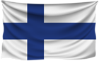 Finland Wrinkled Flag