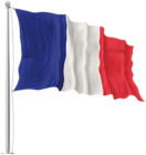 France Waving Flag PNG Image