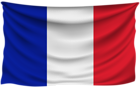 France Wrinkled Flag