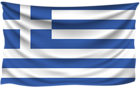 Greece Wrinkled Flag