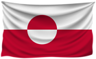Greenland Wrinkled Flag