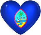 Guam Large Heart Flag