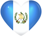 Guatemala Large Heart Flag