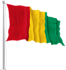 Guinea Waving Flag PNG Image