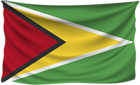 Guyana Wrinkled Flag