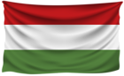 Hungary Wrinkled Flag