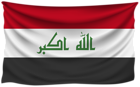 Iraq Wrinkled Flag