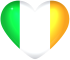 Ireland Large Heart Flag