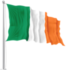 Ireland Waving Flag PNG Image