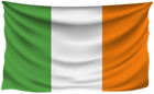 Ireland Wrinkled Flag