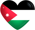 Jordan Large Heart Flag