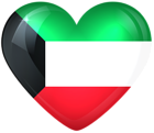 Kuwait Large Heart Flag