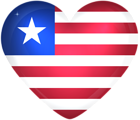Liberia Large Heart Flag