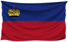 Liechtenstein Wrinkled Flag