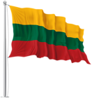 Lithuania Waving Flag PNG Image