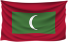 Maldives Wrinkled Flag