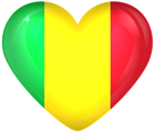 Mali Large Heart Flag