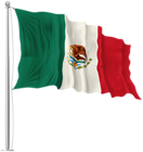 Mexico Waving Flag PNG Image