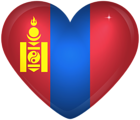Mongolia Large Heart Flag