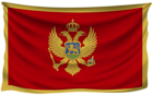 Montenegro Wrinkled Flag