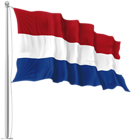 Netherlands Waving Flag PNG Image