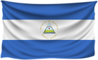 Nicaragua Wrinkled Flag