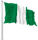 Nigeria Waving Flag PNG Image